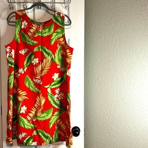 Hawaiian print dress